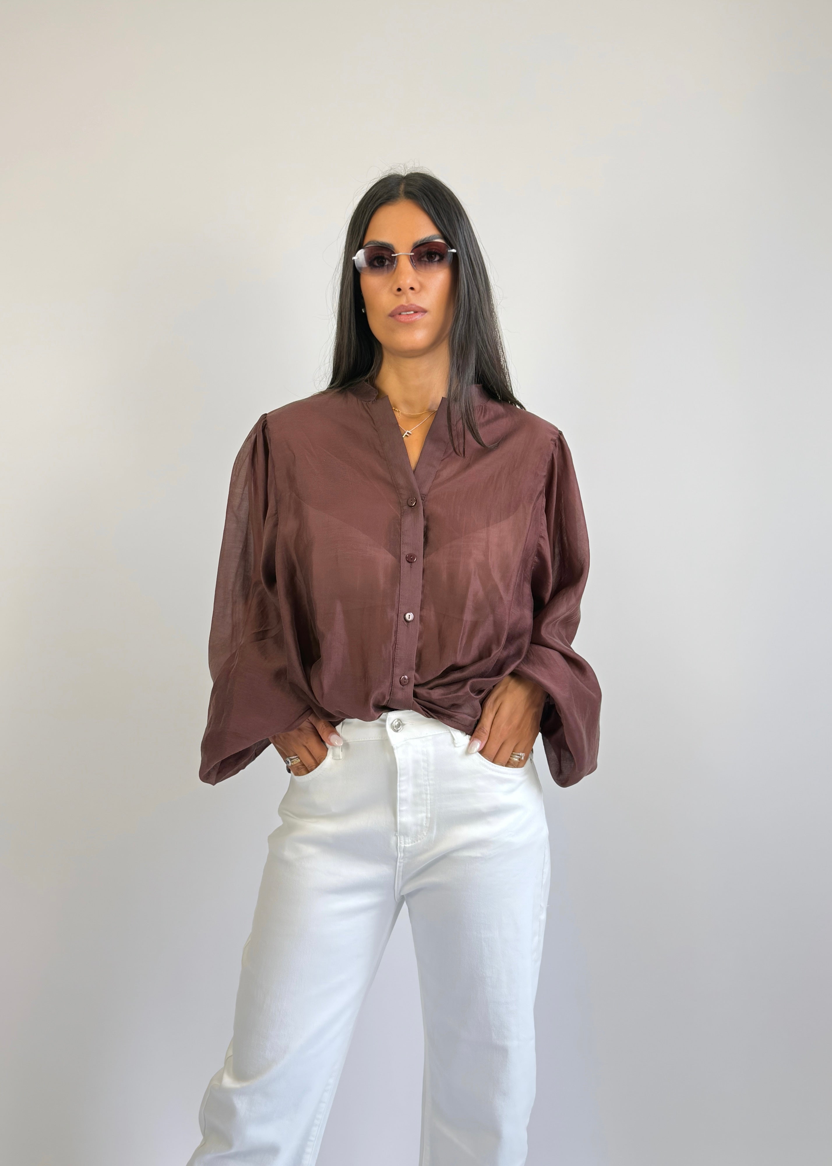 Camicia con pizzo